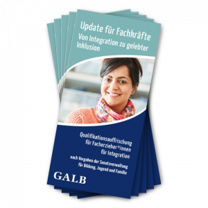 GALB-Faltblatt Qualifikationsauffrischung Monitor Vorschau